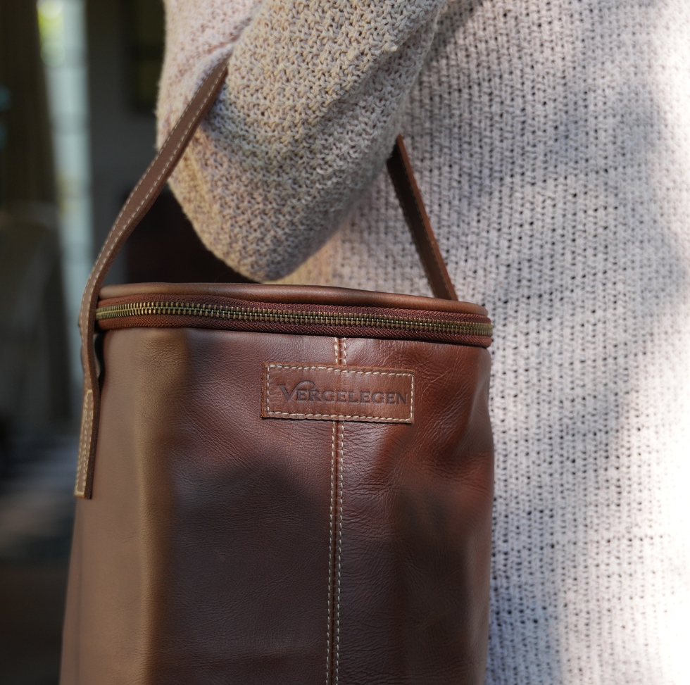 Leather Wine Bag Four Bottle