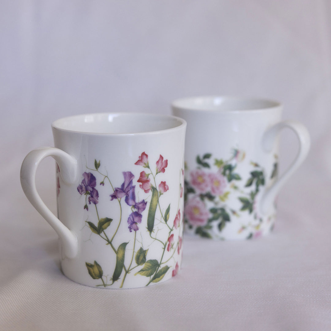 Floral Fine Bone China Mug