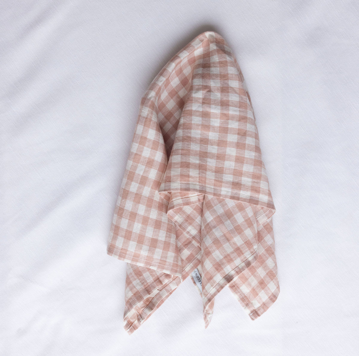 Checkered Tea Towel - Milk and Rose