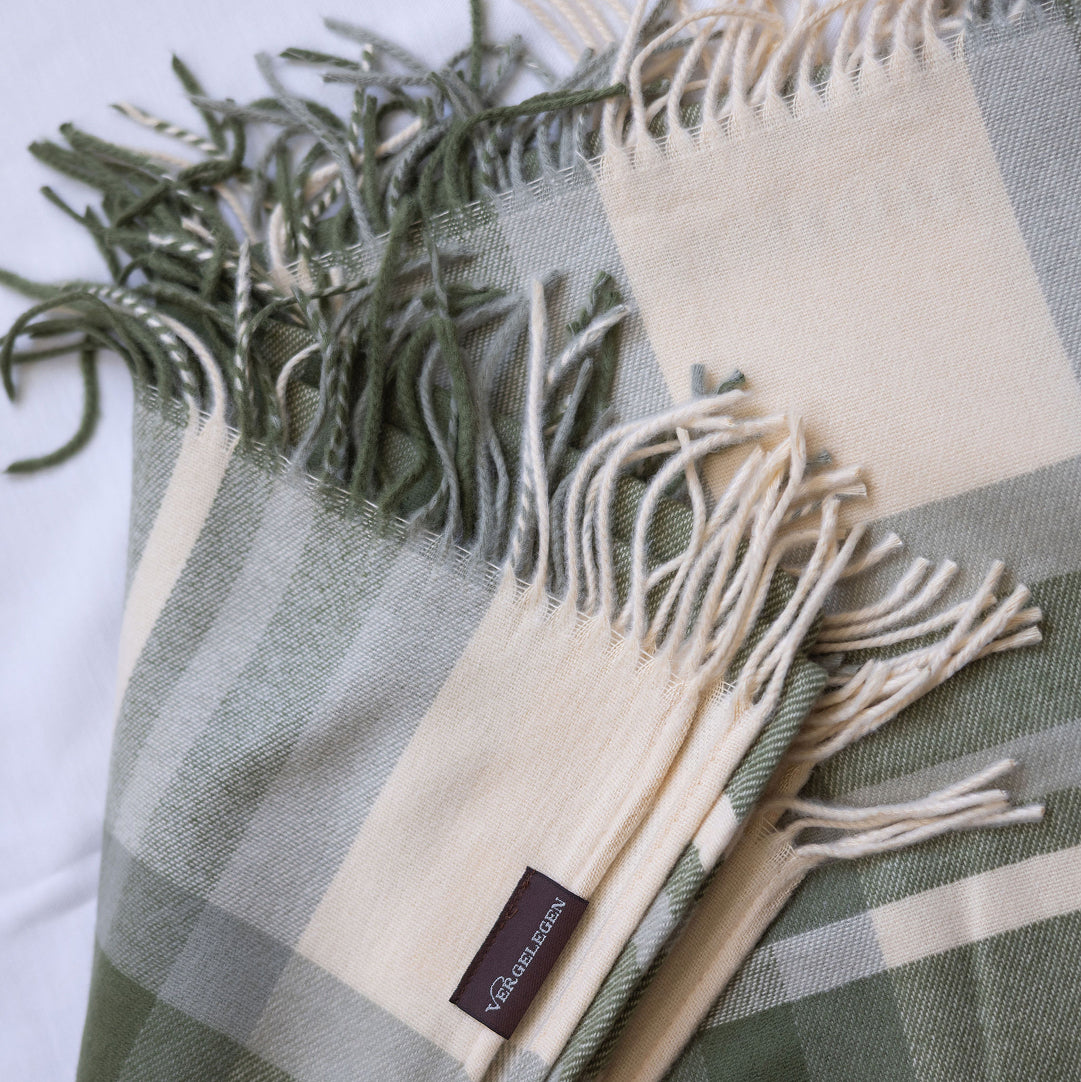 Green Check Wool Blanket
